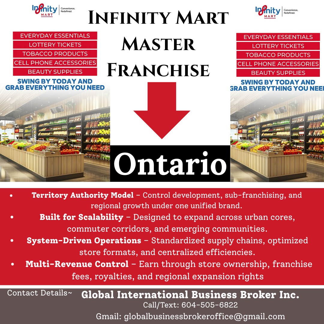 INFINITY MART™ | MASTER FRANCHISE OPPORTUNITY — ONTARIO